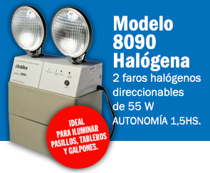 Luz de emergencia modelo  8091 Halógena