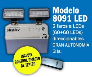 Luz de emergencia modelo 8091 led