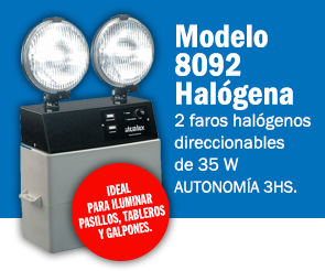 Luz de emergencia modelo 8092 Halogena